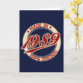 Carte Fait En 1989 (Fleur jaune)