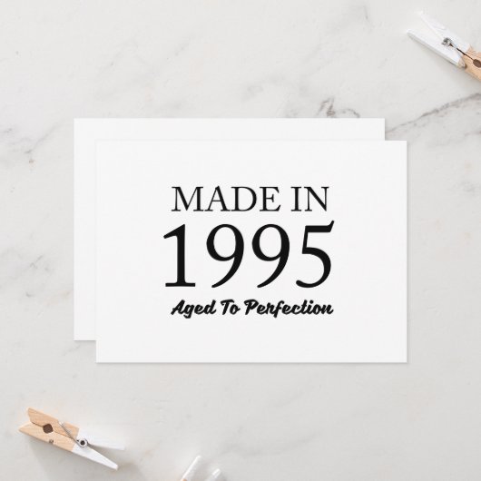 Carte Fait En 1995 (Devant/Arrière en situation)