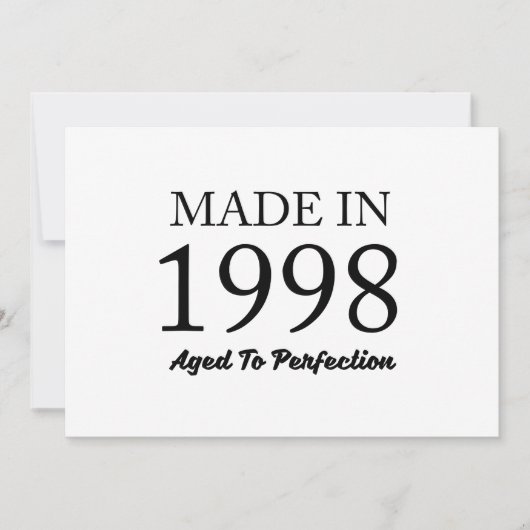 Carte Fait En 1998 (Devant)