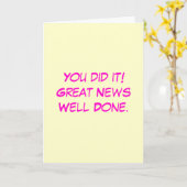 Carte faite par bien (Fleur jaune)