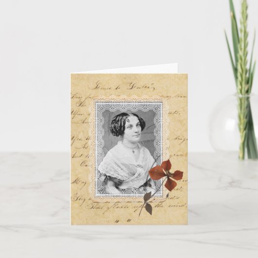 Carte faite sur commande antique de manuscrit et (Devant)