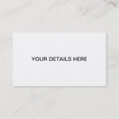 Carte faite sur commande d'affaires artistiques (Dos)