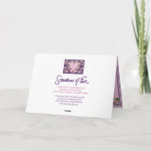 CARTE FAITE SUR COMMANDE DE COEUR ROSE (Dos)