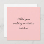 Carte faite sur commande de faire-part de mariage (Devant / Derrière)