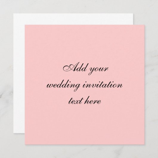 Carte faite sur commande de faire-part de mariage (Devant / Derrière)