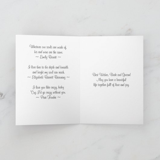 Carte faite sur commande de félicitations de (Intérieur)