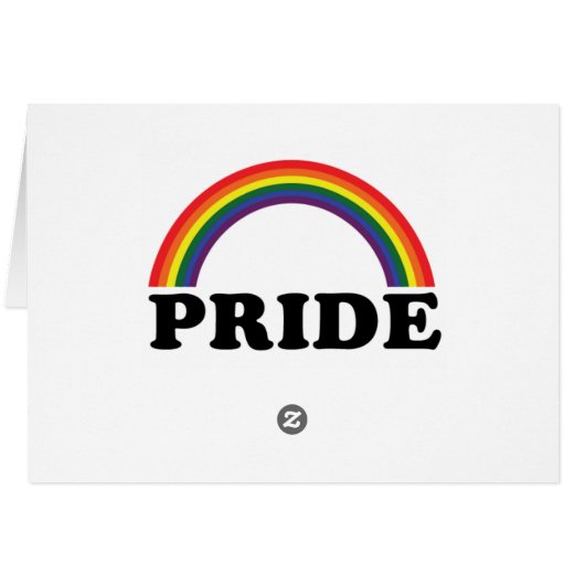 Carte faite sur commande de fierté d'ARC-EN-CIEL (Dos Horizontal)