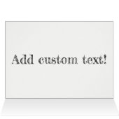 Carte faite sur commande de fierté d'ARC-EN-CIEL (Intérieur Horizontal (Haut))