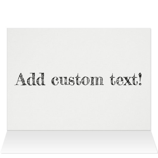 Carte faite sur commande de fierté d'ARC-EN-CIEL (Intérieur Horizontal (Haut))