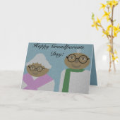 Carte faite sur commande de jour de grands-parents (Fleur jaune)