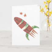 Carte faite sur commande de message de Rocket de (Fleur jaune)
