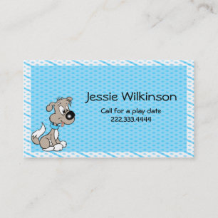 Carte faite sur commande de Playdate de chiot de