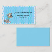 Carte faite sur commande de Playdate de chiot de (Devant / Derrière)