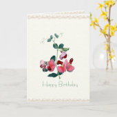 Carte faite sur commande de pois doux de rose (Fleur jaune)