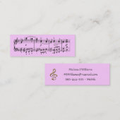 Carte faite sur commande de profil de notes (Devant / Derrière)