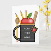 Carte faite sur commande de tasse de tableau noir (Fleur jaune)