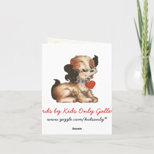 Carte faite sur commande de Valentine pour des (Dos)