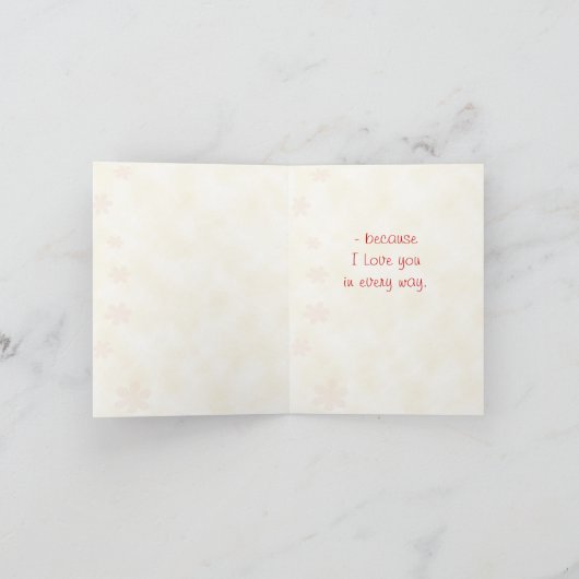 Carte faite sur commande de Valentine pour des (Intérieur)