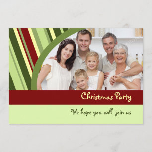 Carte faite sur commande d'invitation de fête de