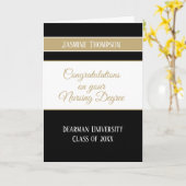 Carte faite sur commande d'obtention du diplôme (Fleur jaune)