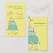 Carte faite sur commande douce de profil de gâteau (Devant / Derrière)