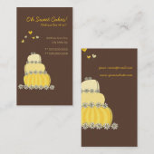 Carte faite sur commande jaune douce de profil de (Devant / Derrière)