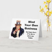 Carte Faites attention à votre propre entreprise Harris (Fleur jaune)