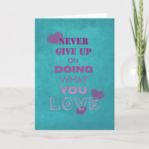 Carte Faites ce que vous aimez Motivation Texte Typograp