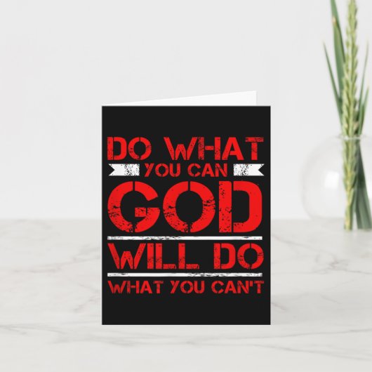 Carte Faites ce que vous pouvez Dieu fera ce que vous ne (Devant)