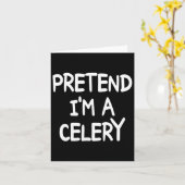 Carte Faites comme si je suis un costume Céleri Hallowee (Fleur jaune)