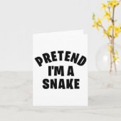 Carte Faites comme si j'étais un serpent drôle paresseux (Fleur jaune)