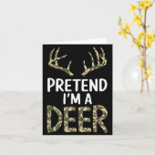 Carte Faites comme si j'étais une biche Paresseux Hommes (Fleur jaune)