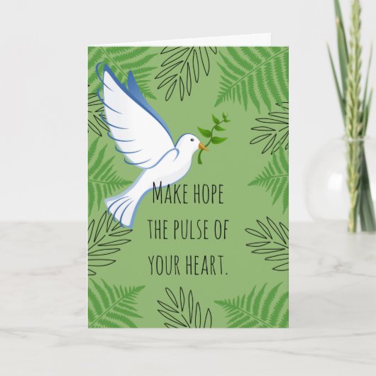 Carte Faites de l'espoir le pouls de votre coeur La colo (Devant)