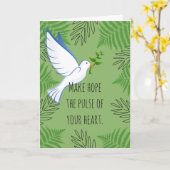 Carte Faites de l'espoir le pouls de votre coeur La colo (Fleur jaune)