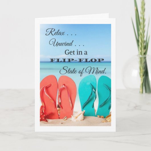 CARTE ***FAITES DE VOTRE ANNIVERSAIRE "PLAGE"*** (Devant)
