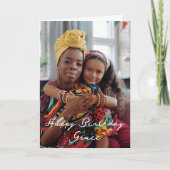 Carte Faites de votre propre photo un joyeux anniversair (Devant)