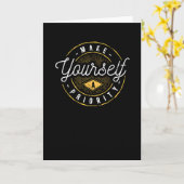 Carte Faites de vous votre priorité (Fleur jaune)
