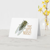 Carte Faites du bruit ! (Fleur jaune)