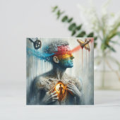 Carte Faites face à vos blessures (Debout devant)