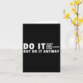 Carte Faites-le de toute façon - Gym Motivation Bodybuil (Fleur jaune)