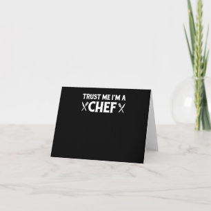 Carte Faites-moi confiance im un chef cuisines d'amour