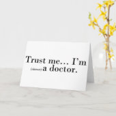 Carte "Faites-moi confiance... Je suis (presque) médecin (Fleur jaune)