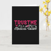 Carte Faites-moi confiance Je suis un programmeur de cod (Fleur jaune)