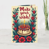 Carte Faites NIER À Votre Fée D'Anniversaire Souhaitée G (Devant)