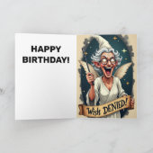 Carte Faites NIER À Votre Fée D'Anniversaire Souhaitée G (Intérieur)