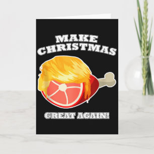 Carte Faites Noël à nouveau grand Os de jambon en repas