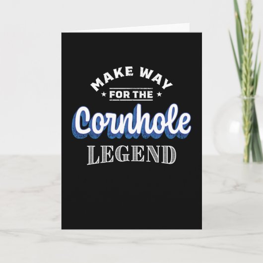 Carte Faites place au cadeau Cornhole Legend (Devant)