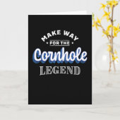 Carte Faites place au cadeau Cornhole Legend (Fleur jaune)