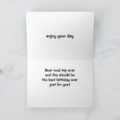 CARTE FAITES PLUS DE SOUVENIRS SUR "VOTRE ANNIVERSAIRE" (Intérieur)