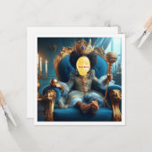 Carte Faites royal mon enfant, princesse noire, reine no (Devant/Arrière en situation)